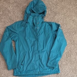Columbia Teal Lightweight Hooded Jacket